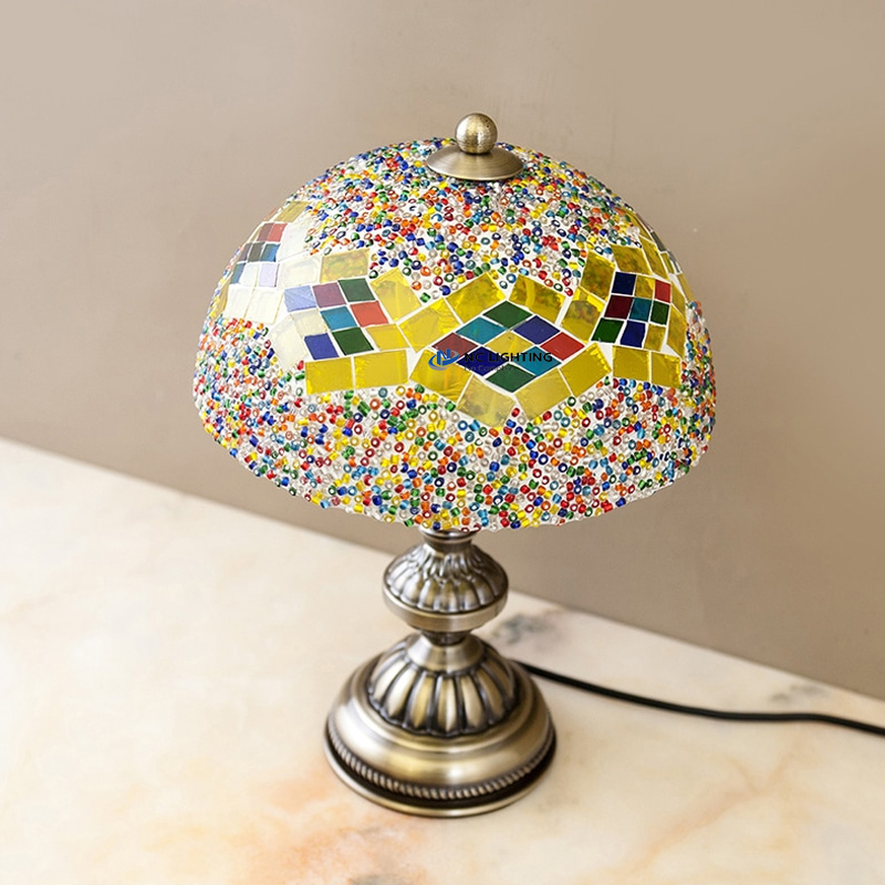 Classic Tiffany Art table Lamp – High-Quality Handmade Glass table lamp, Warm Lighting for Living Space NC-T008-3