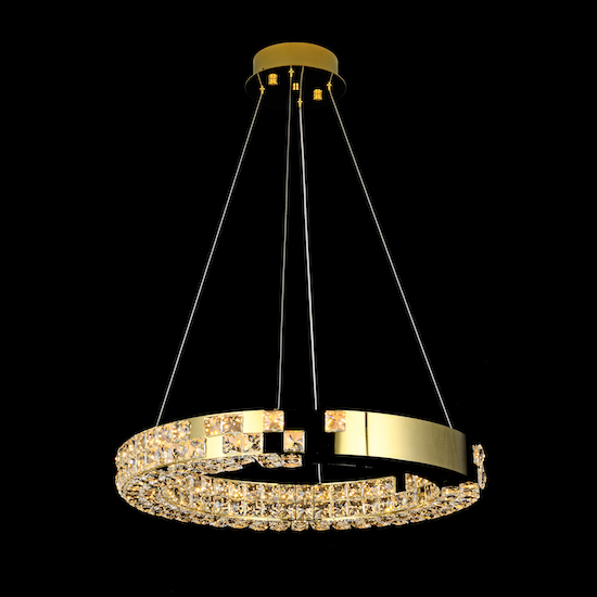 Crystal Chandeliers for Loft Living Space – Modern Industrial Style NC-P937-D60