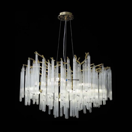 Gold Tree Branch Crystal Chandeliers for Victorian-Style Bedroom – Classic Antique Design NC-P6221GD D76CM D60CM