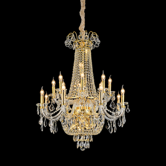 Grand Foyer Crystal Chandelier | Commanding Presence for High Ceilings NC-P909