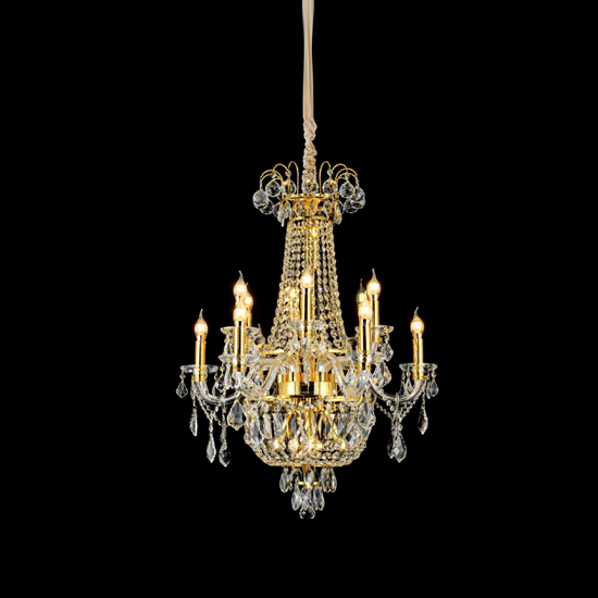 Grand Foyer Crystal Chandelier | Commanding Presence for High Ceilings NC-P909