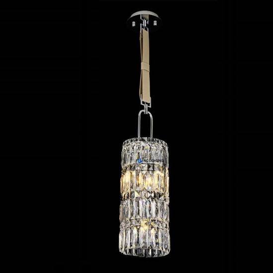 Mini Crystal Pendant Light - 18cm Compact Design for Bedside & Bistro Tables NC-P946-D18