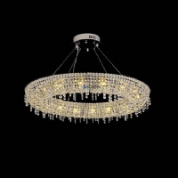 Arabic Majlis Crystal Fixture | Platinum Finish + Desert Sand-Resistant NC-P941-D100