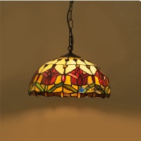 Classic Tiffany Art Pendant Lamp High-Quality Handmade Glass Chandelier Warm Lighting for Living Space NC-P830