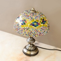 Classic Tiffany Art table Lamp – High-Quality Handmade Glass table lamp, Warm Lighting for Living Space NC-T008-3