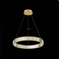 Crystal Chandeliers for Café Dining Space – Small-Size Sparkling Decor NC-P905GD-D50