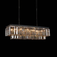 Crystal Chandeliers for Master Bedroom Closet – Compact Luxury Fixtures NC-P291BK-L95