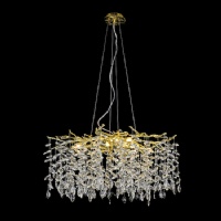 Gold Chrome Silver Branch Chandelier Crystal Lamp NC-P6217CH-D800 D600
