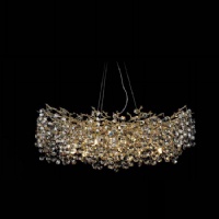 Gold Tree Branch Modern Crystal Chandelier Sparkling Event Deco Lighting NC-P6229GD L150CM L120CM L100CM
