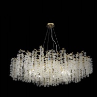 Gold Tree Branch Shell Crystal Chandeliers for Engagement Party Venue – Sparkling Event Decor NC-P6228GD L150CM L120CM