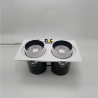 LED Spotlight Adjustable Die cast Aluminum Energy Saving LED spot light 2heads Recessed used for Commercial Home Hotel Spotlight 50W NC-SP6119F-2
