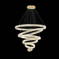 Large Crystal Chandeliers for Hotel Lobby & Dining Area NC-P905GD-D20+40+60+80+100+120