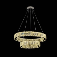 Luxury Crystal Ceiling Lamps for Bedroom – 2 Layers Home Decor Fixtures NC-P957-D80+50