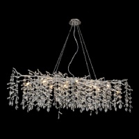 Modern Chaindelier Crystal, Silver Luxury tree Branch pendant lamp NC-P6217CH-L150 L120