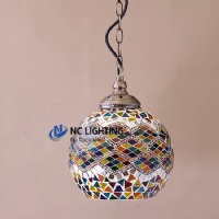 North America hot sales deco glass pendant lamp mosaic handcraft pendant light MS-P259L