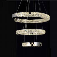 Oversized Crystal Chandeliers for Hotel Ballroom | High-End Lighting Fixtures NC-P937-D80+60+40