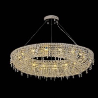 Scandinavian Crystal Pendant | Clean Lines + Arctic Light Refraction NC-P941-D120