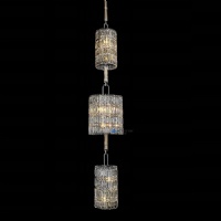 Staircase Crystal Chandelier | Multi-Tier Waterfall Installation NC-P946-D25+D38+D25