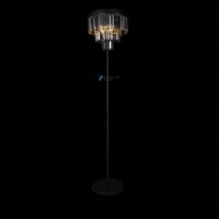 Tall Crystal Floor Lamp for Living Room Hotel – Dimmable & Modern Design NC-F291BK-D35