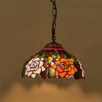Tiffany Stained Glass Pendant Lamp Artistic Handmade Hanging Light Elegant Home & Hotel Lighting Solution NC-O930
