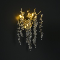 Tree Branch Modern Crystal Chandelier Deco Lighting for Hotel NC-P6225GD D60CM D76CM